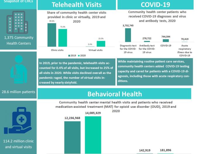 Community Health Centers in 2020, first year of the COVID-19 pandemic